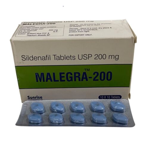 Malegra 200mg Tablets (Sildenafil)