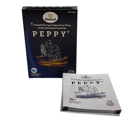 Peppy Tadalafil 20mg & Dapoxetine 20mg Oral Strips